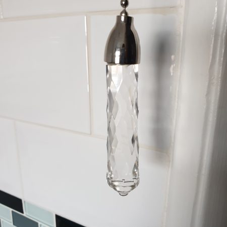 glass light cord pull with chain